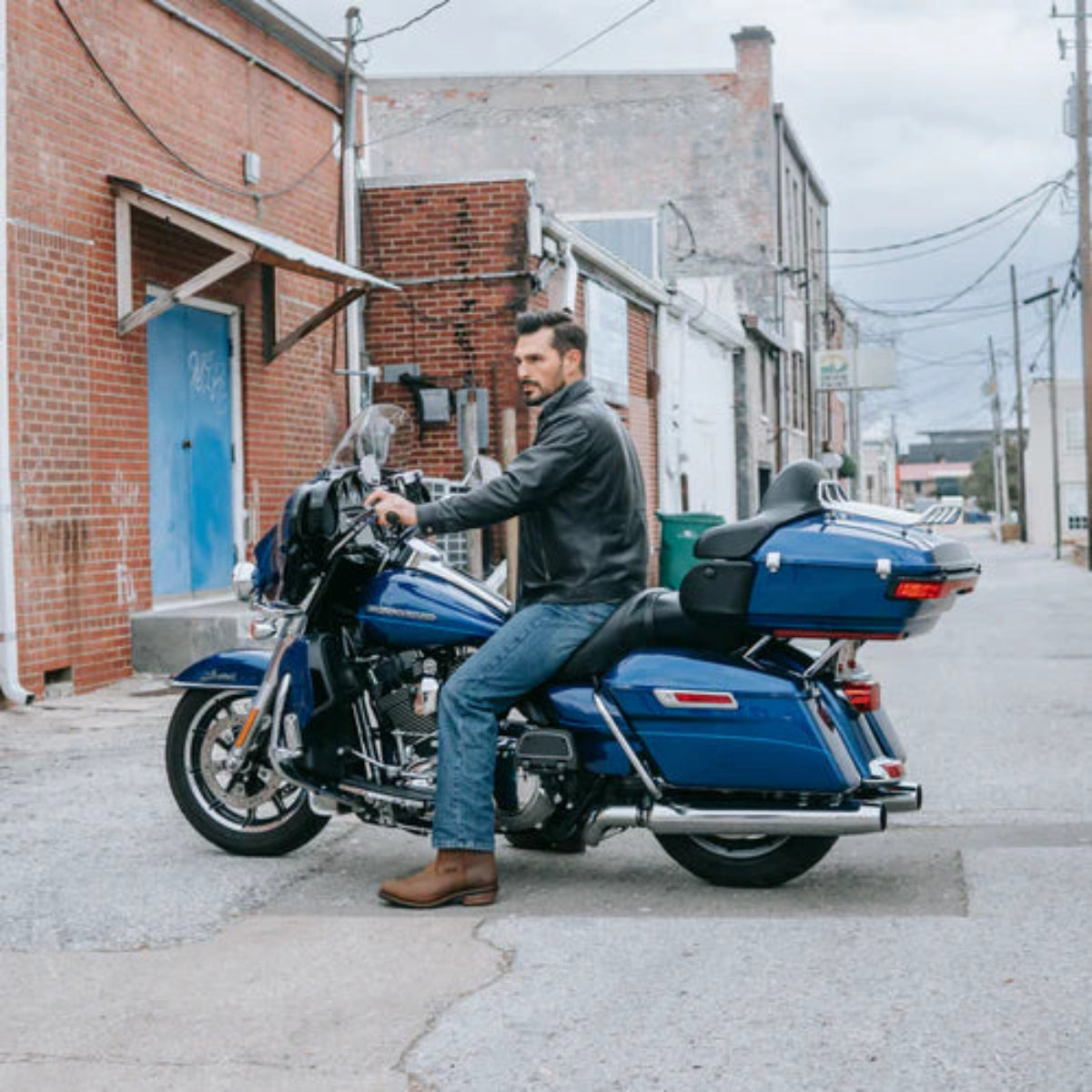Botas de trabajo de cuero con punta de acero impermeables Dan Post Albuquerque - Marrón medio