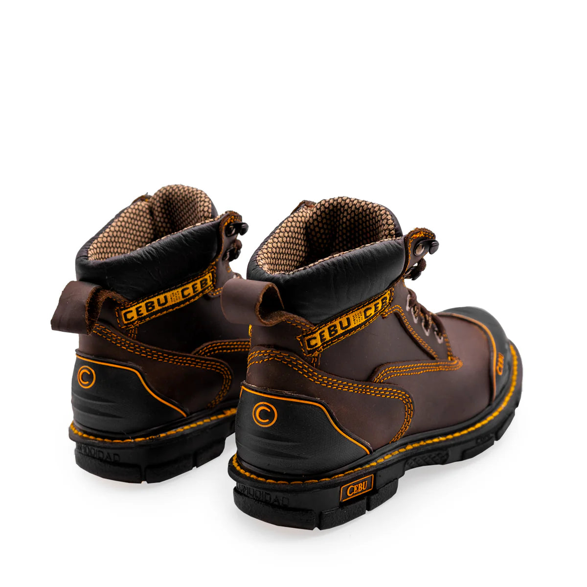 Cebu BorceShark Lace-Up 6" Work Boots with Rubber Shield - Steel Toe