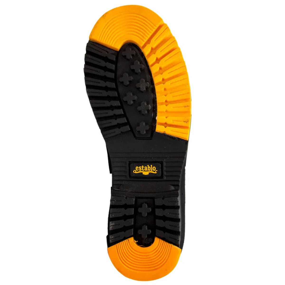 Zapatos de trabajo Establo de cuero genuino con suela de goma y puntera tipo mocasín - Punta blanda