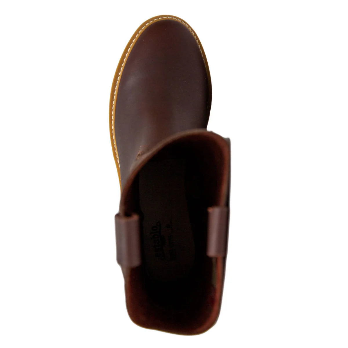 Botas de trabajo sin cordones Establo de piel auténtica Mil Rayas - Punta blanda