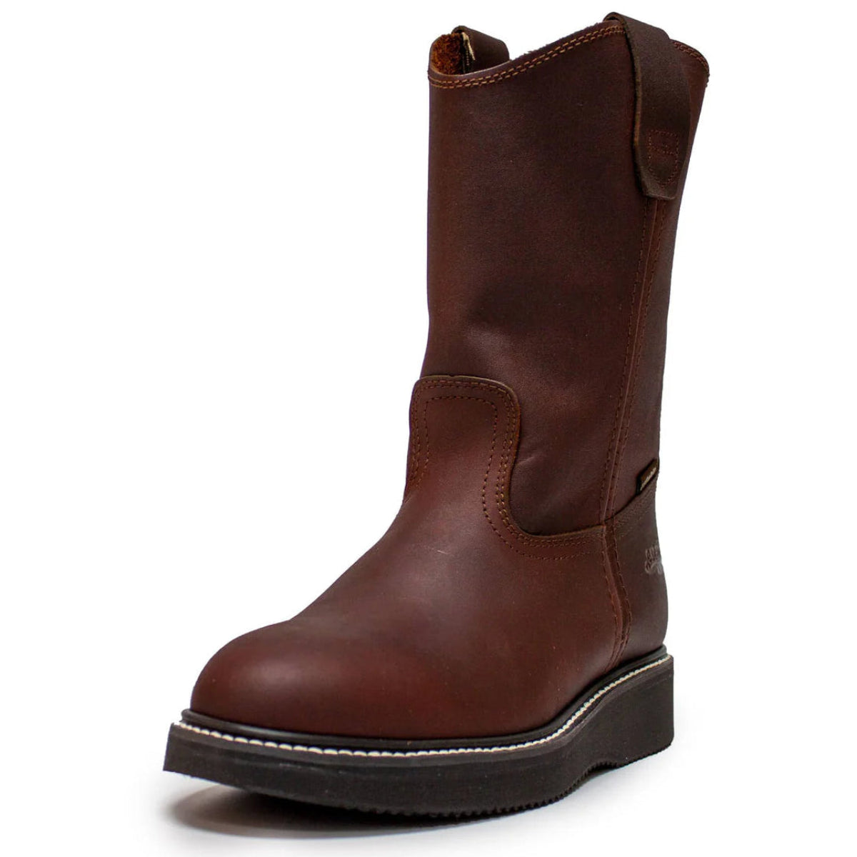 Botas de trabajo sin cordones Establo de piel auténtica Mil Rayas - Punta blanda