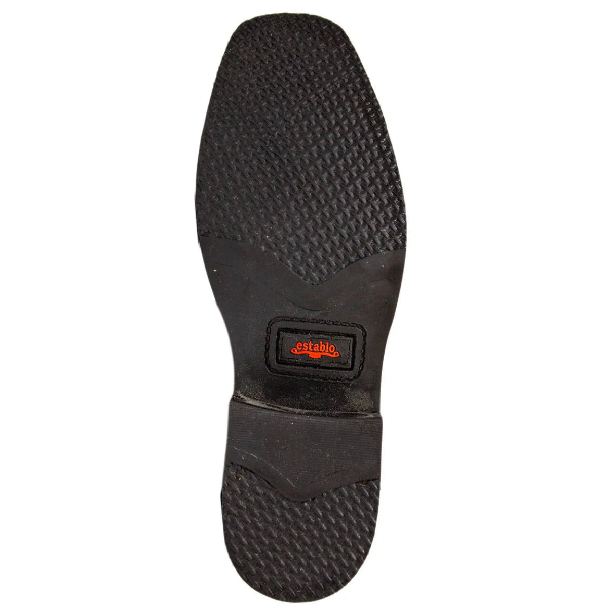 Botas de trabajo Establo de piel auténtica con puntera cuadrada y sin cordones - Punta blanda (Mango)