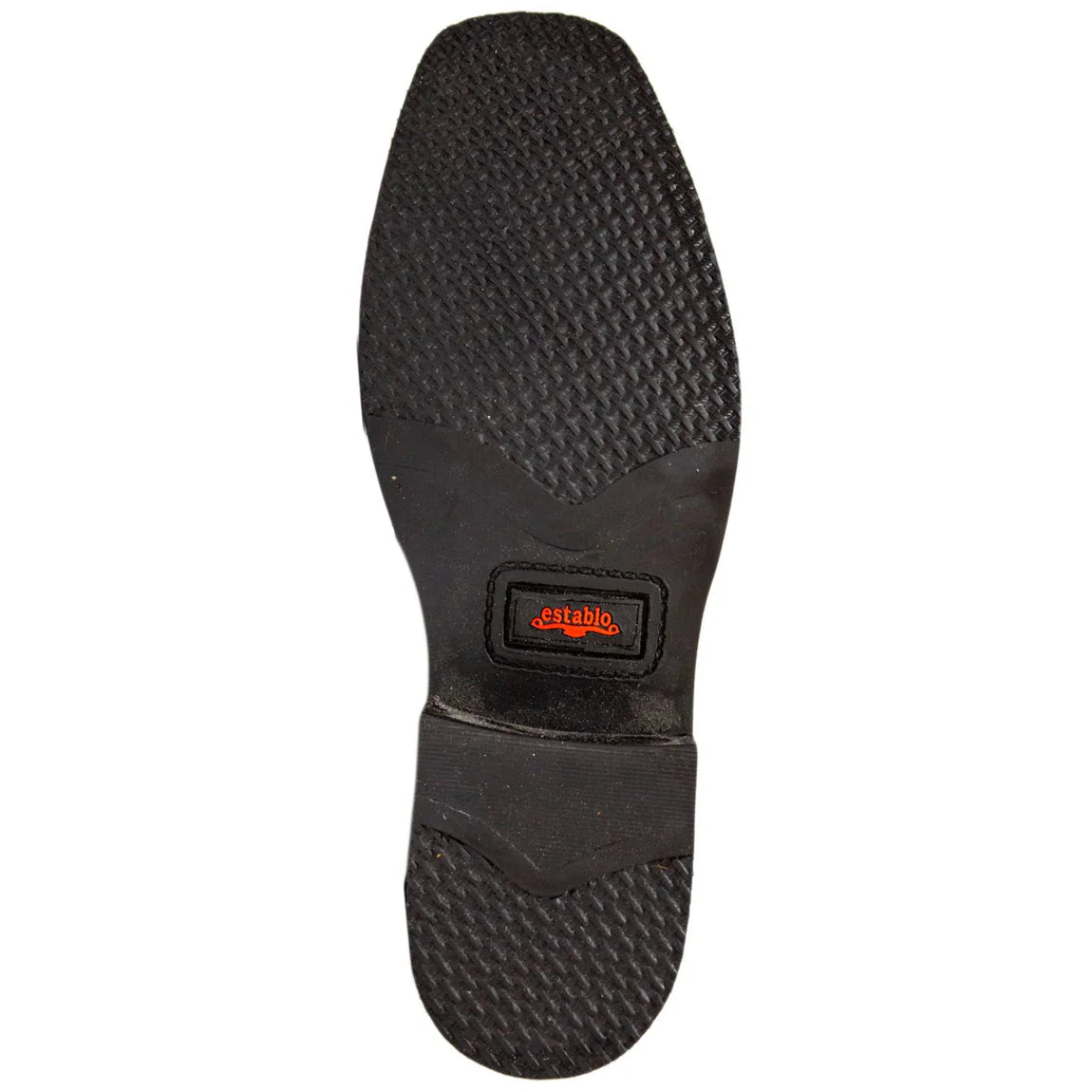 Botas de trabajo Establo de piel auténtica con puntera cuadrada y sin cordones - Punta blanda (Mango)