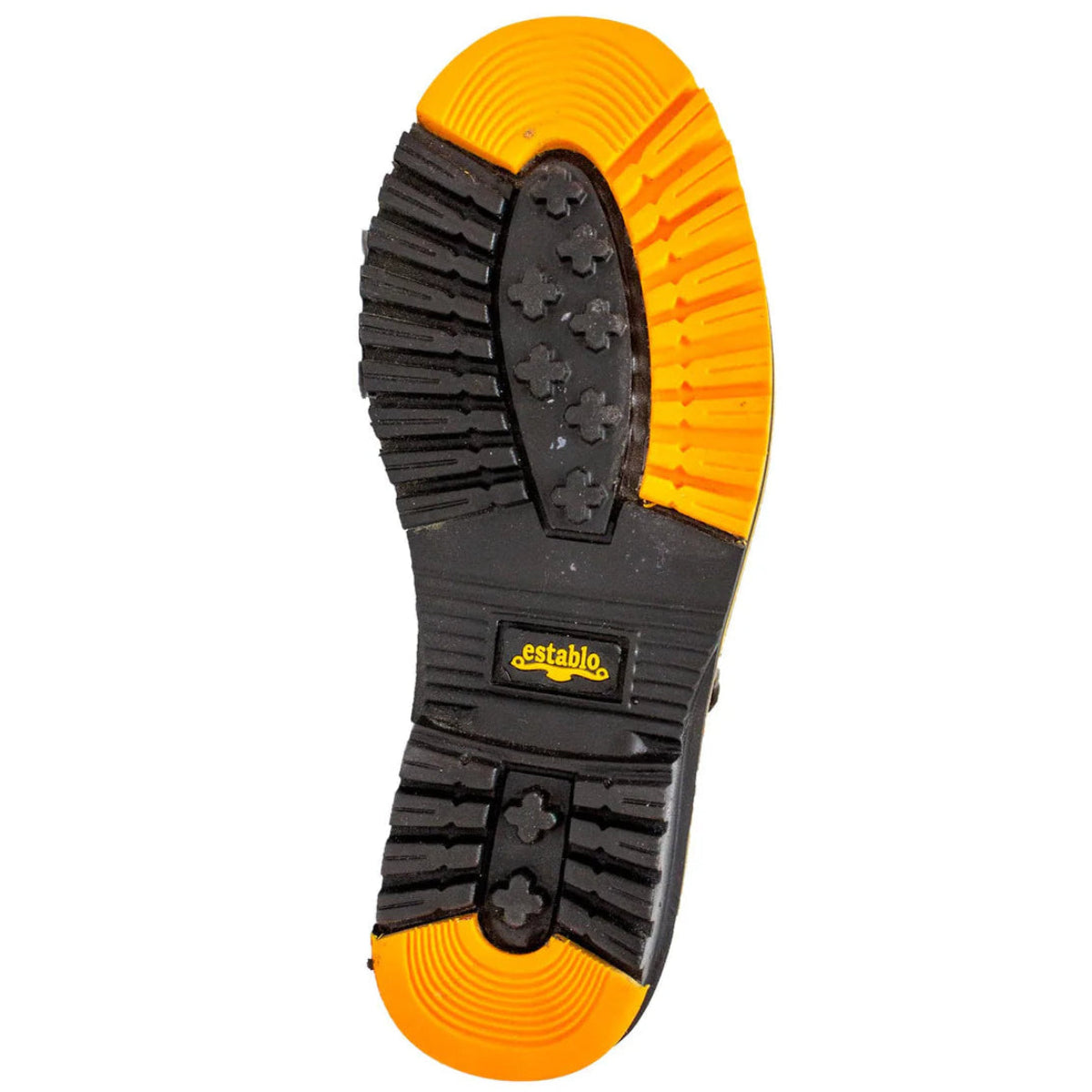 Zapatos de trabajo Establo de cuero genuino con suela de goma y puntera tipo mocasín - Punta blanda