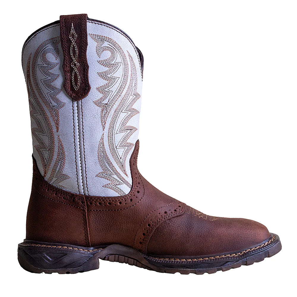 Cebu Comanche 10" Square Toe Western Work Boots - Soft Toe