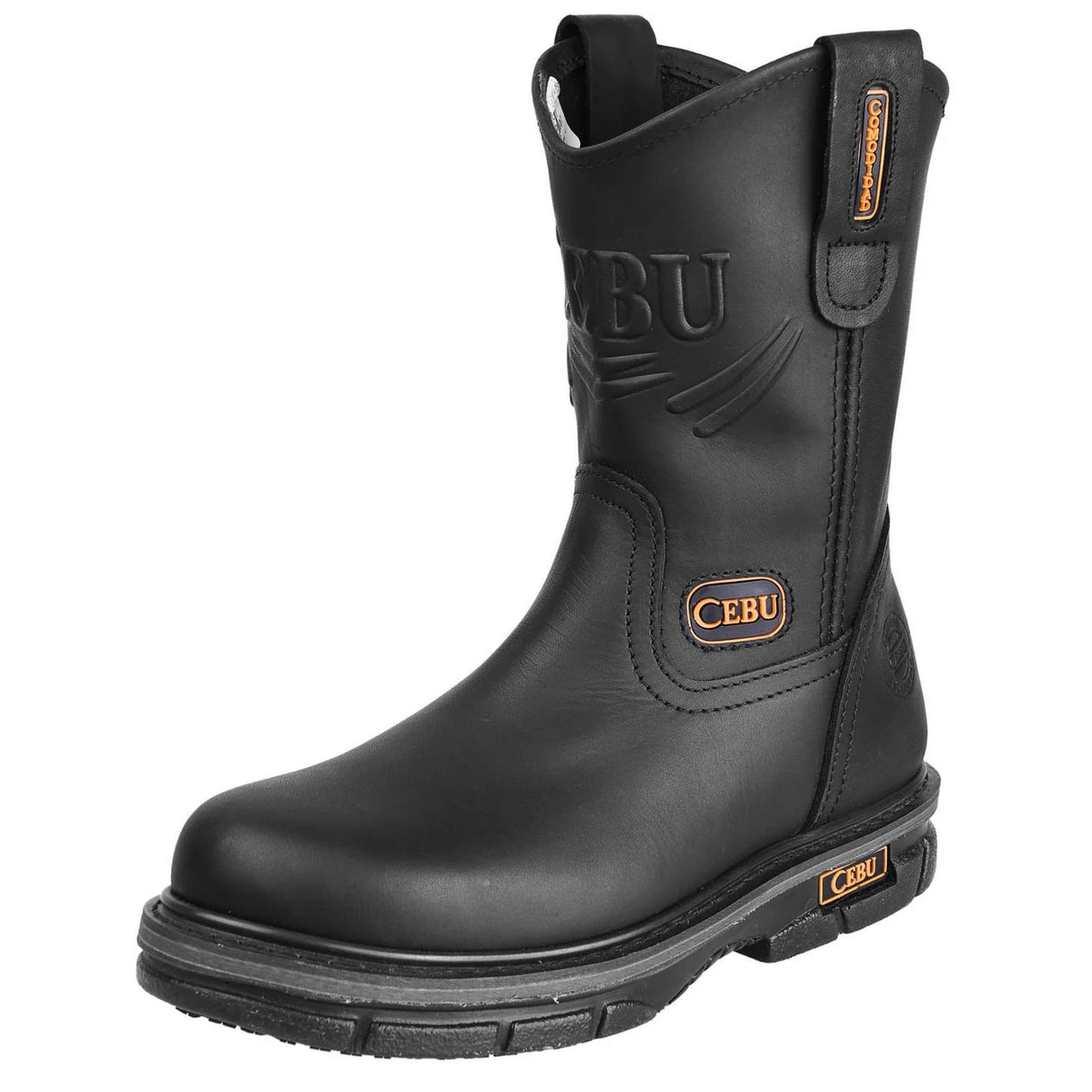 Cebu Max Grip High-Traction Pull On 10" Work Boots - Soft Toe