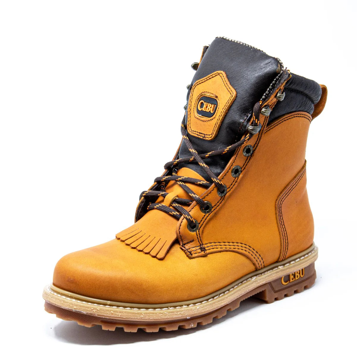 Cebu TK Lacer 8" Heavy Duty Work Boots - Soft Toe