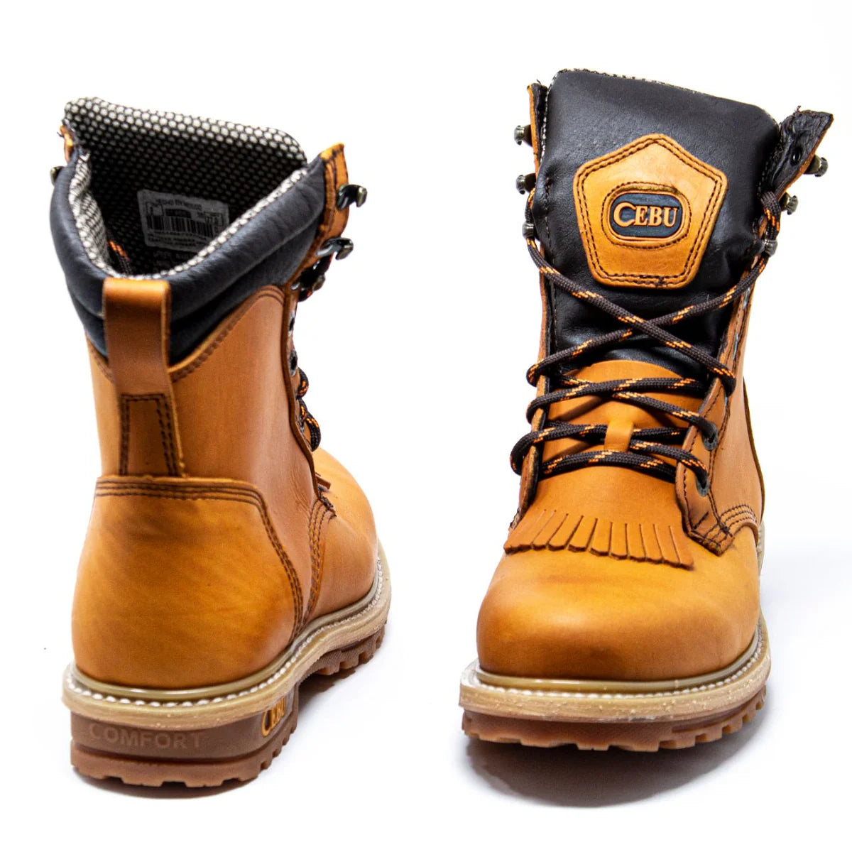Cebu TK Lacer 8" Heavy Duty Work Boots - Soft Toe