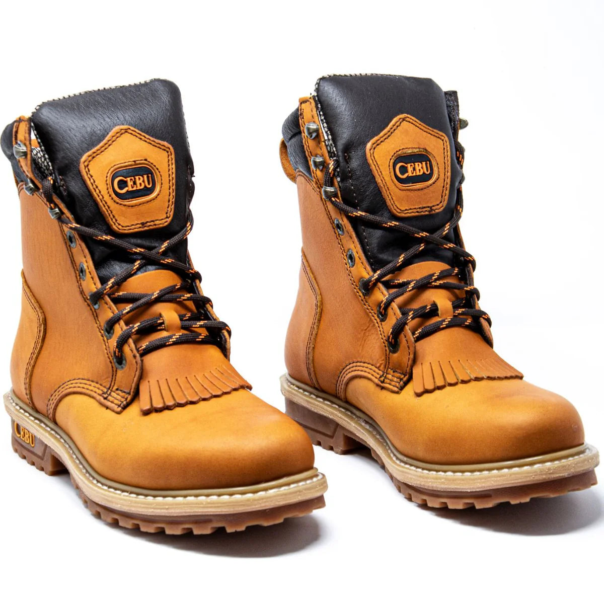 Cebu TK Lacer 8" Heavy Duty Work Boots - Soft Toe