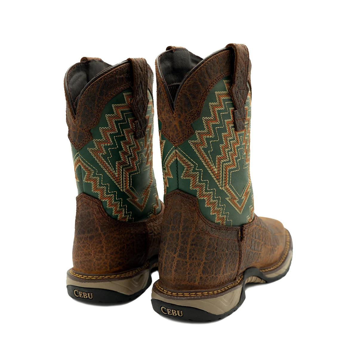 Cebu Cochise Ultra Lightweight 10" Square Toe Work Boots - Soft Toe