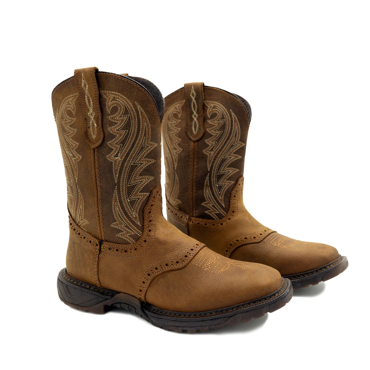 Cebu Comanche 10" Square Toe Western Work Boots - Soft Toe