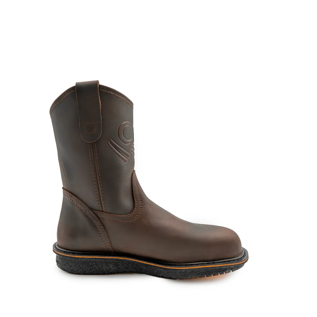 Botas de trabajo ligeras Cebu Comfort Wellington de 25 cm sin cordones con puntera de acero