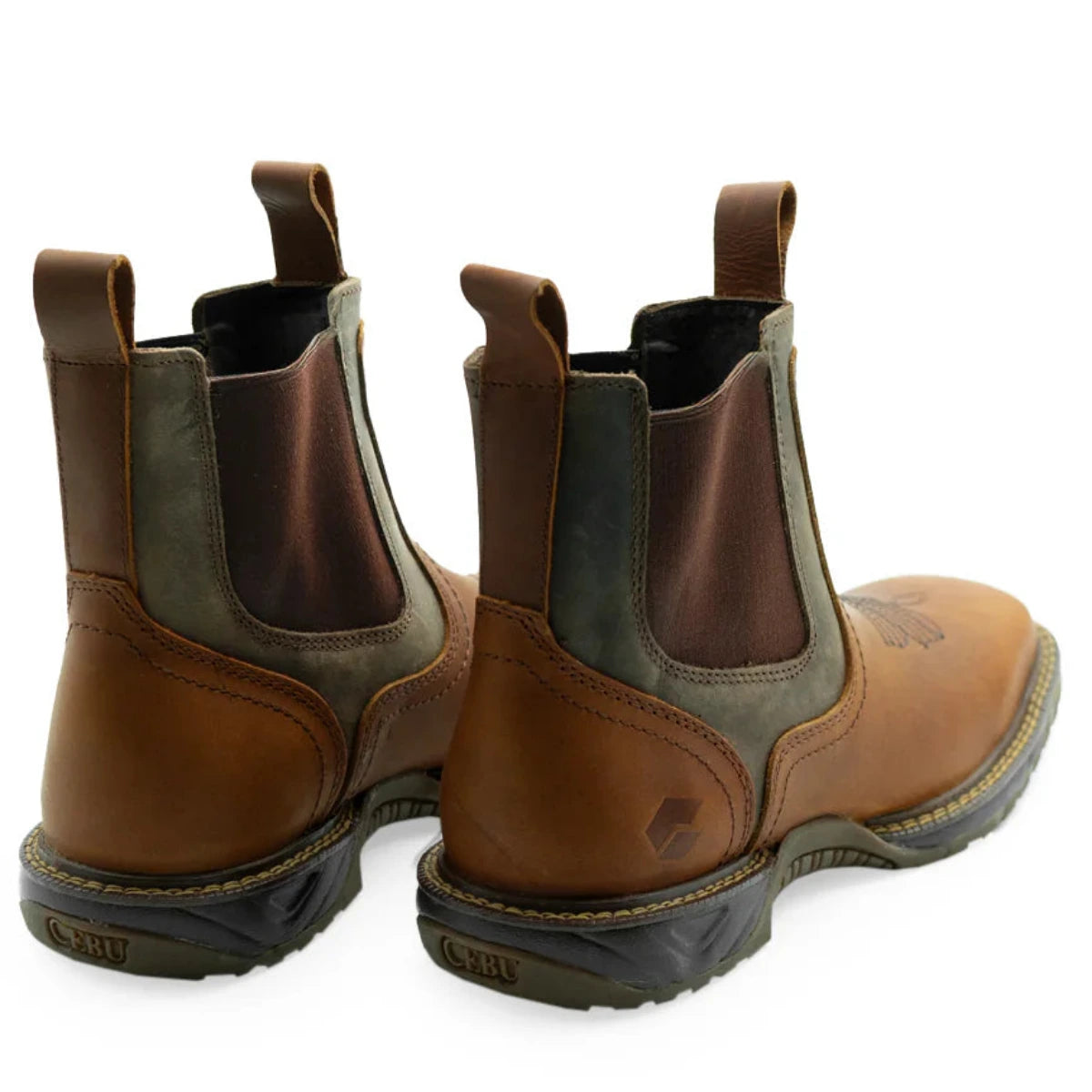 Cebu BC Thunder Chelsea Square Toe Work Boots - Soft Toe