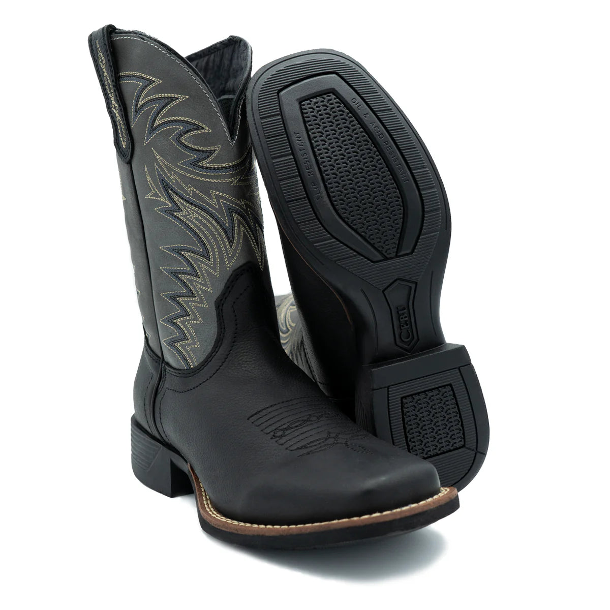 Cebu Denali 10" Square Toe Western Work Boots - Soft Toe