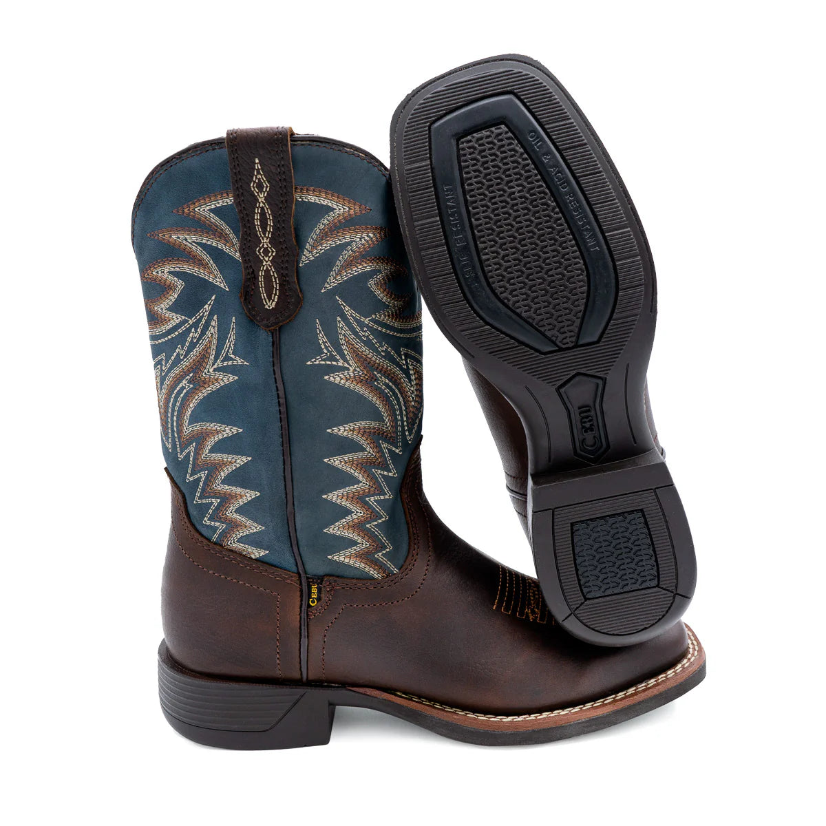 Cebu Denali 10" Square Toe Western Work Boots - Soft Toe