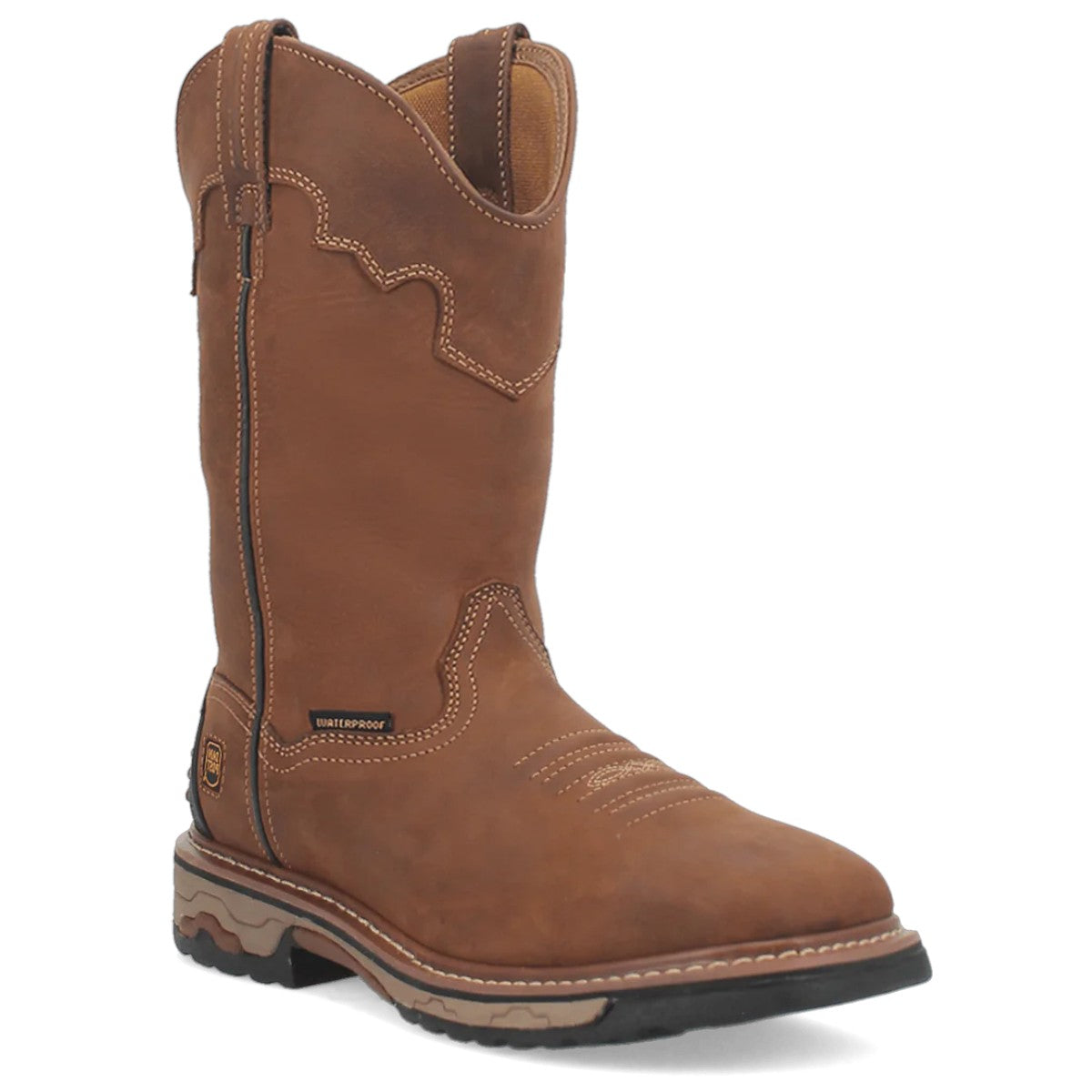 Botas de trabajo de cuero impermeables con punta de acero Blayde de Dan Post - Color canela