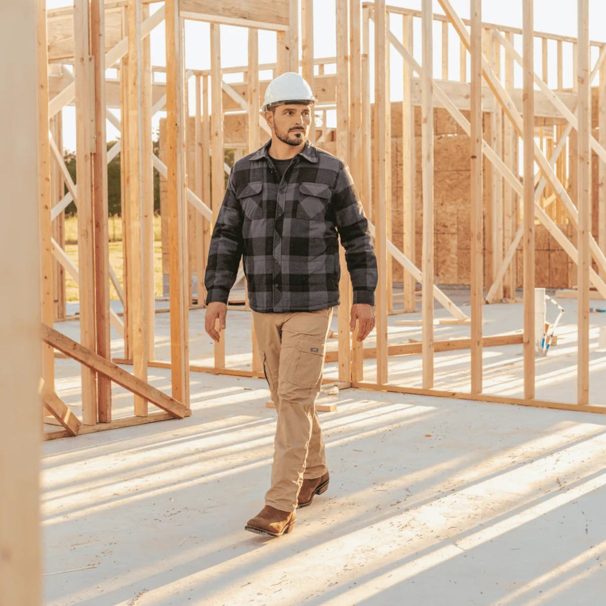 Botas de trabajo de cuero con punta de acero impermeables Dan Post Albuquerque - Marrón medio