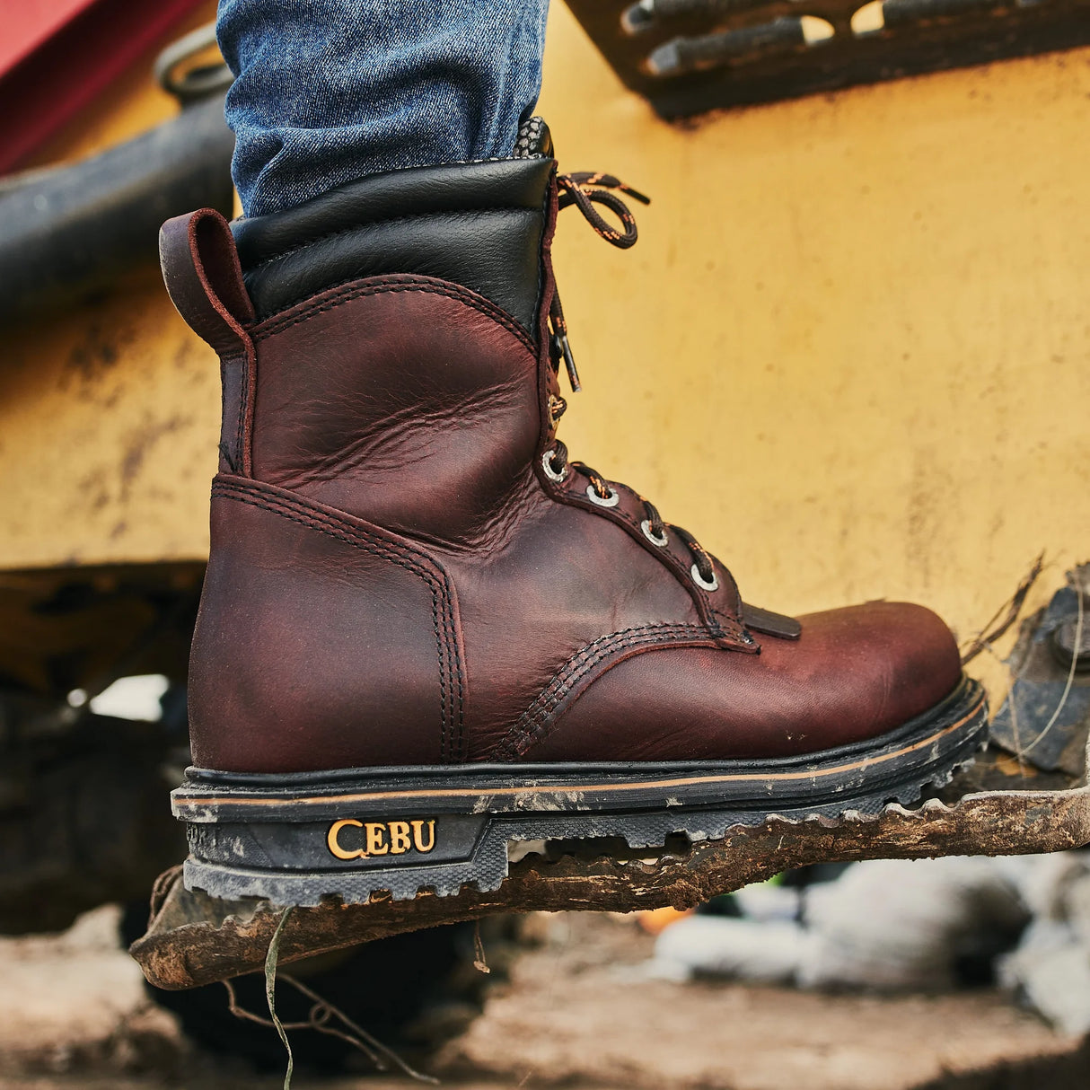 Cebu TK Lacer 8" Heavy Duty Work Boots - Steel Toe