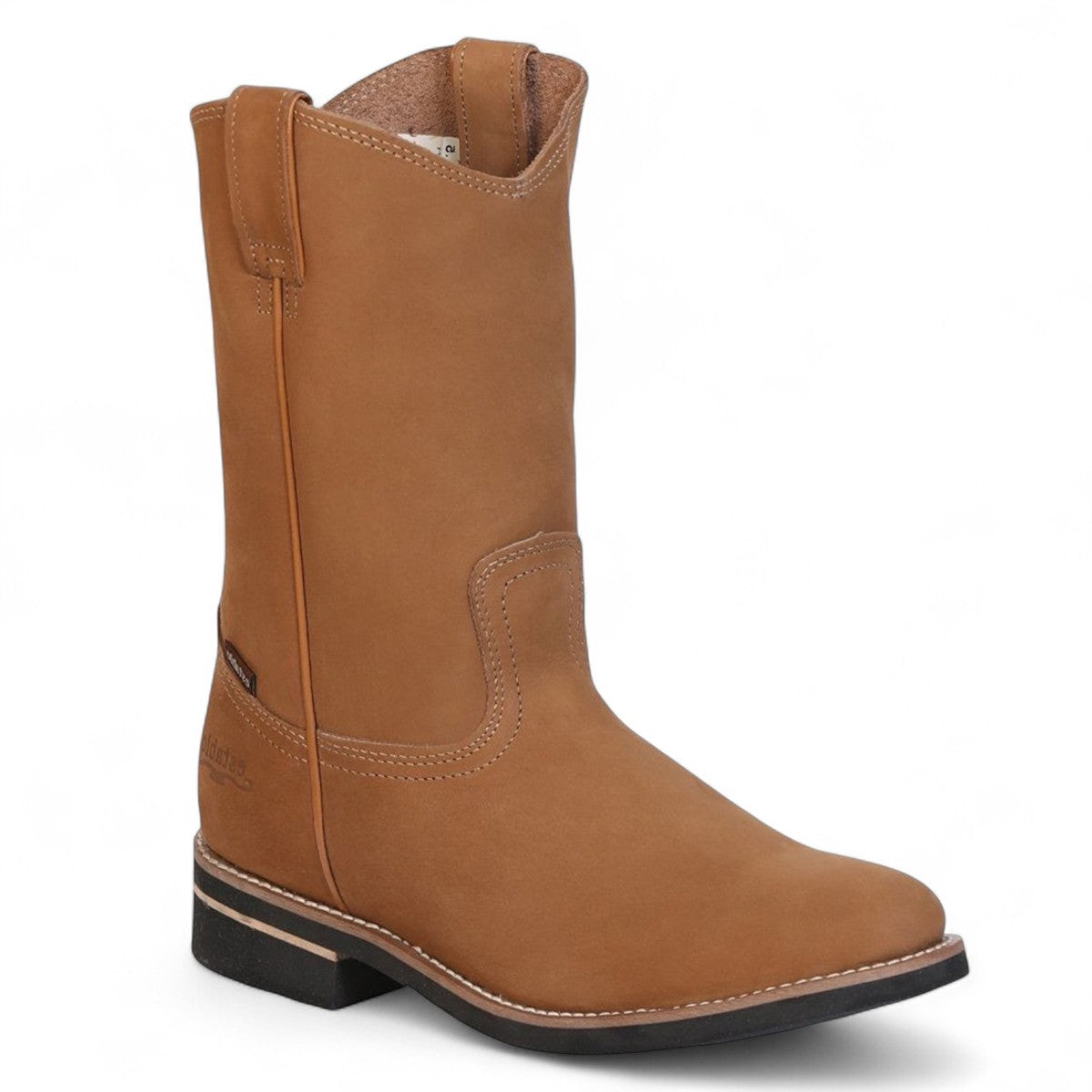 Botas de trabajo Establo de piel auténtica de ante con puntera suave