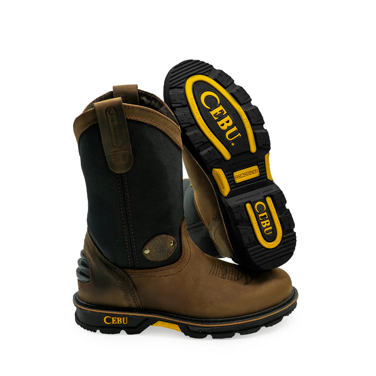 Cebu HL100 Lightweight Pull On 10" Work Boots - Soft Toe