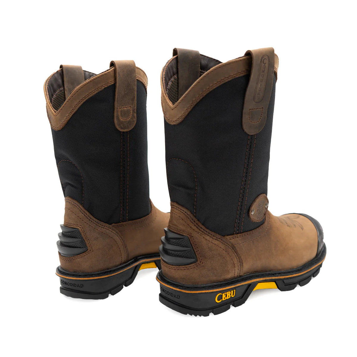 Cebu HL200 Heavy Duty Pull On 10" Work Boots - Soft Toe