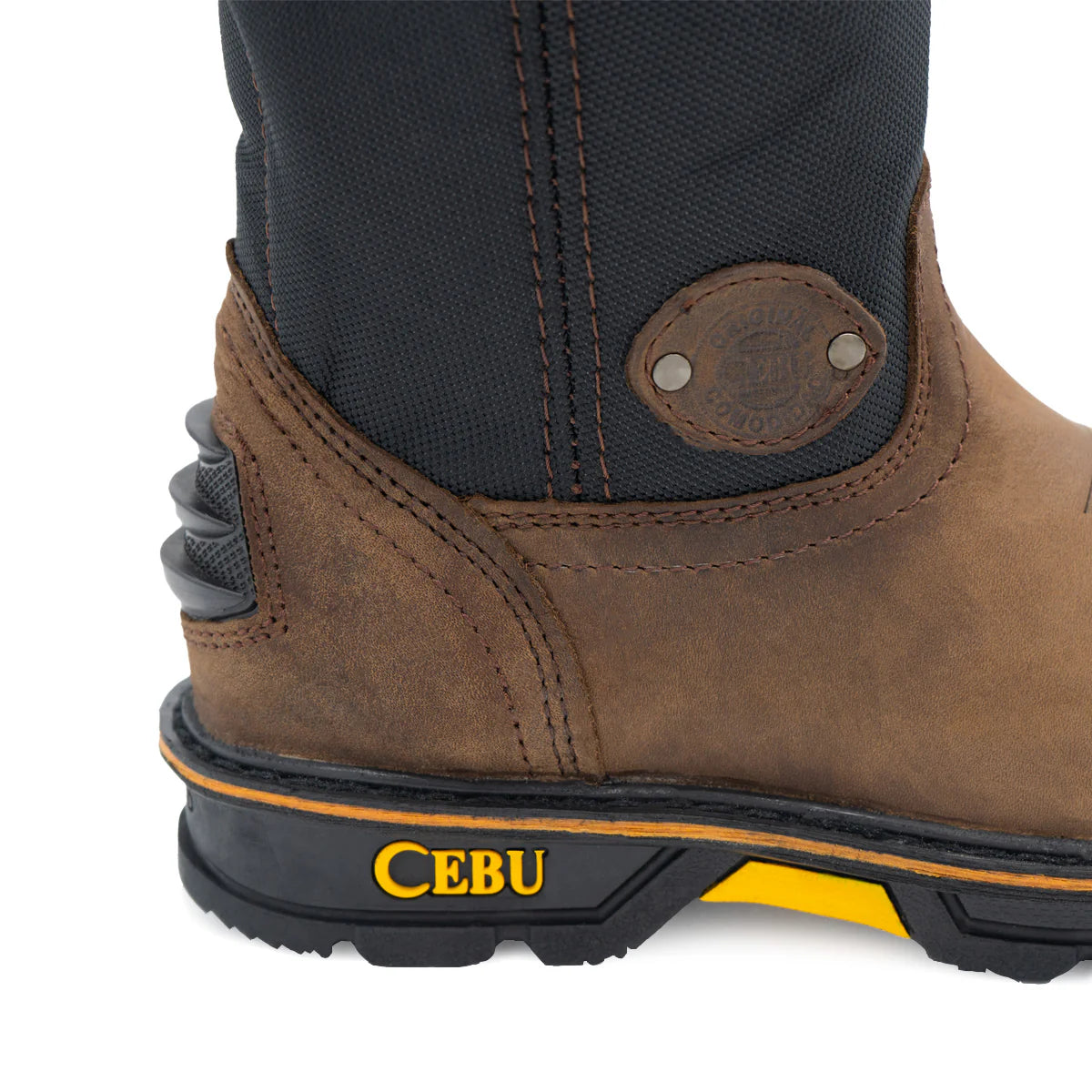 Cebu HL200 Heavy Duty Pull On 10" Work Boots - Soft Toe