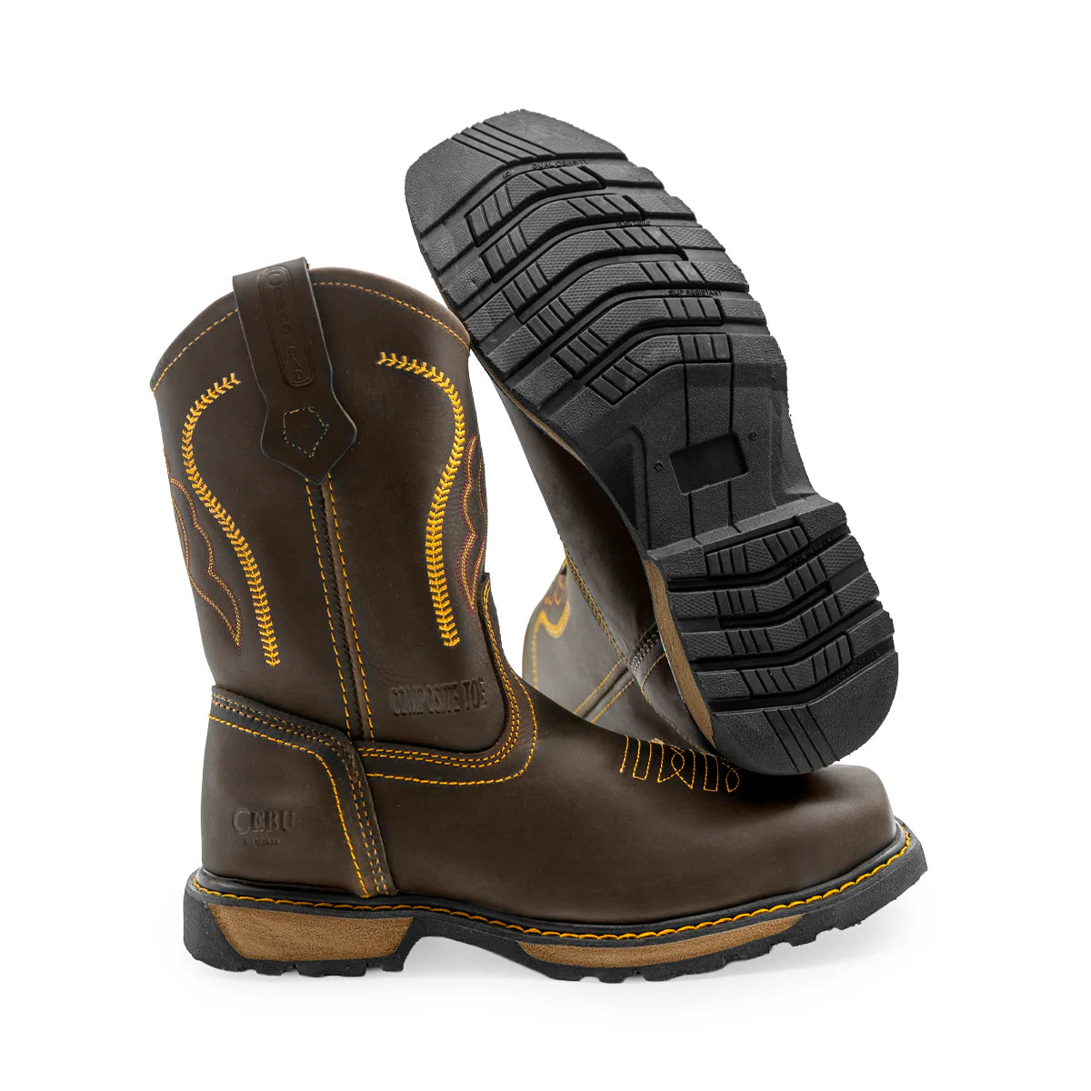 Cebu Rodeo Pull On Composite Toe 10" Work Boots