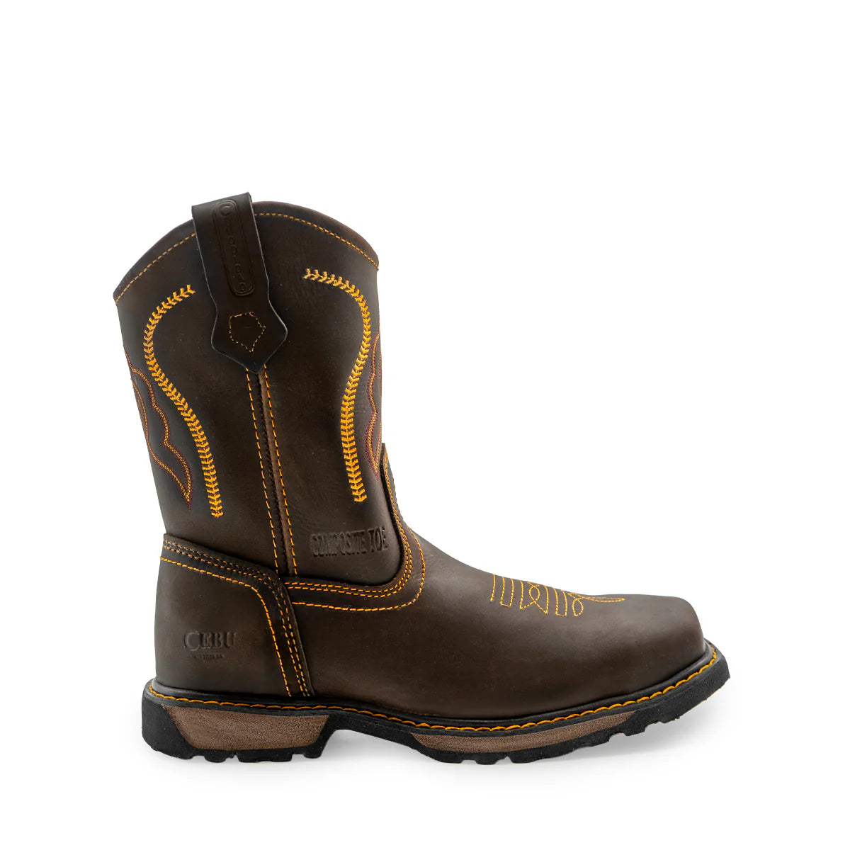 Cebu Rodeo Pull On Composite Toe 10" Work Boots