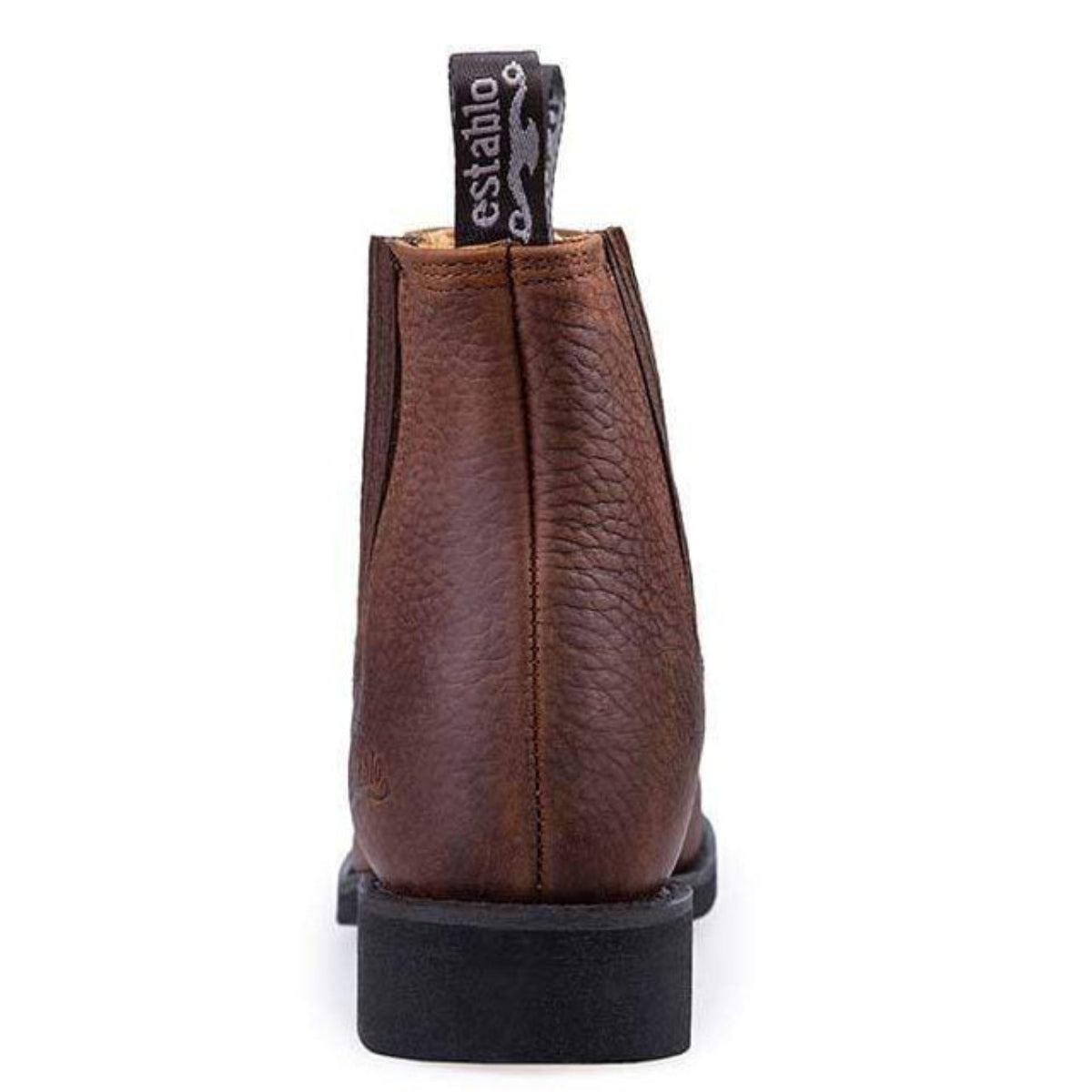 Botines de trabajo Establo de piel auténtica - Punta blanda (miel)