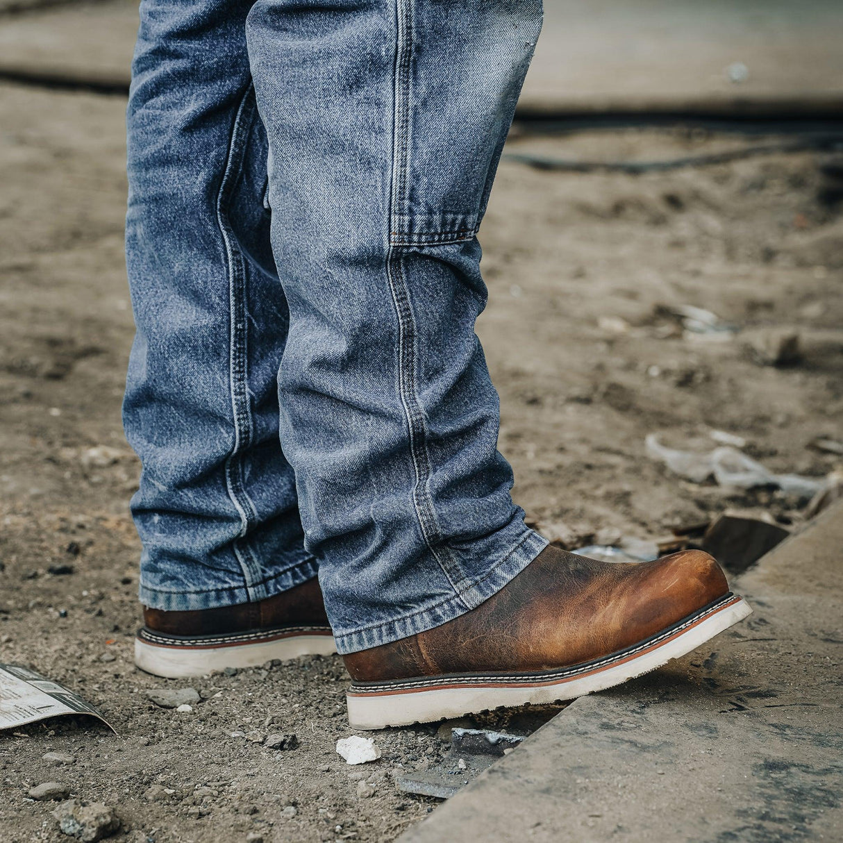 Botas de trabajo Bonanza Frontier Classic Wellington de 25 cm - Marrón intenso