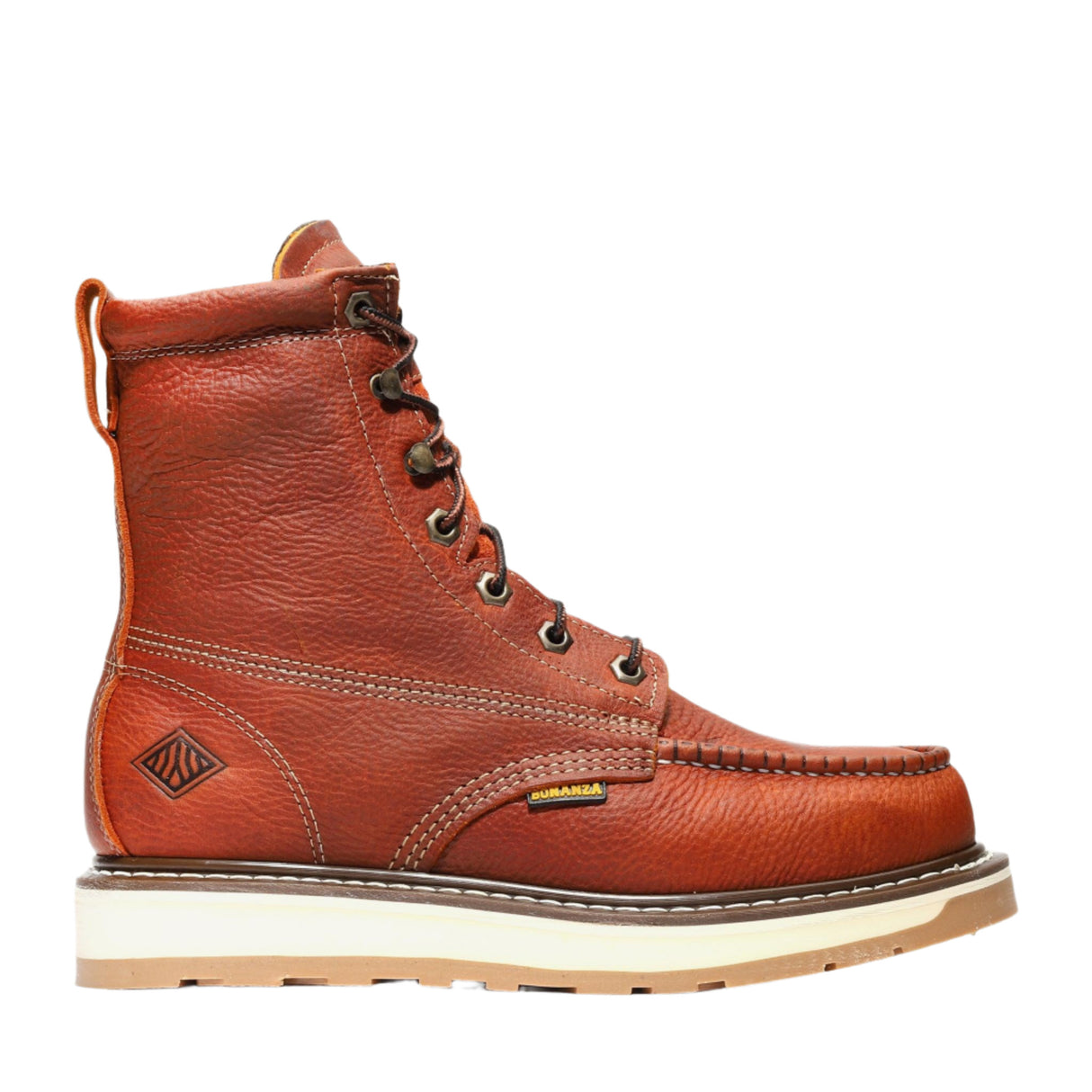 Botas de trabajo Bonanza Frontier Dual de 8" con puntera de acero - Marrón claro