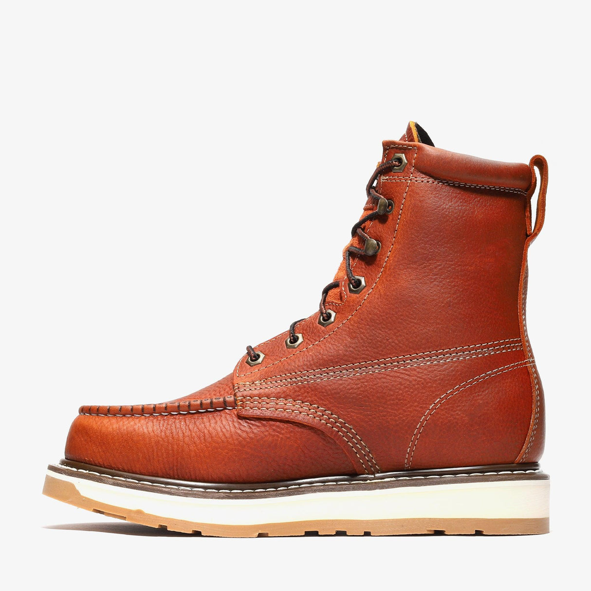 Botas de trabajo Bonanza Frontier Dual de 8" con puntera de acero - Marrón claro