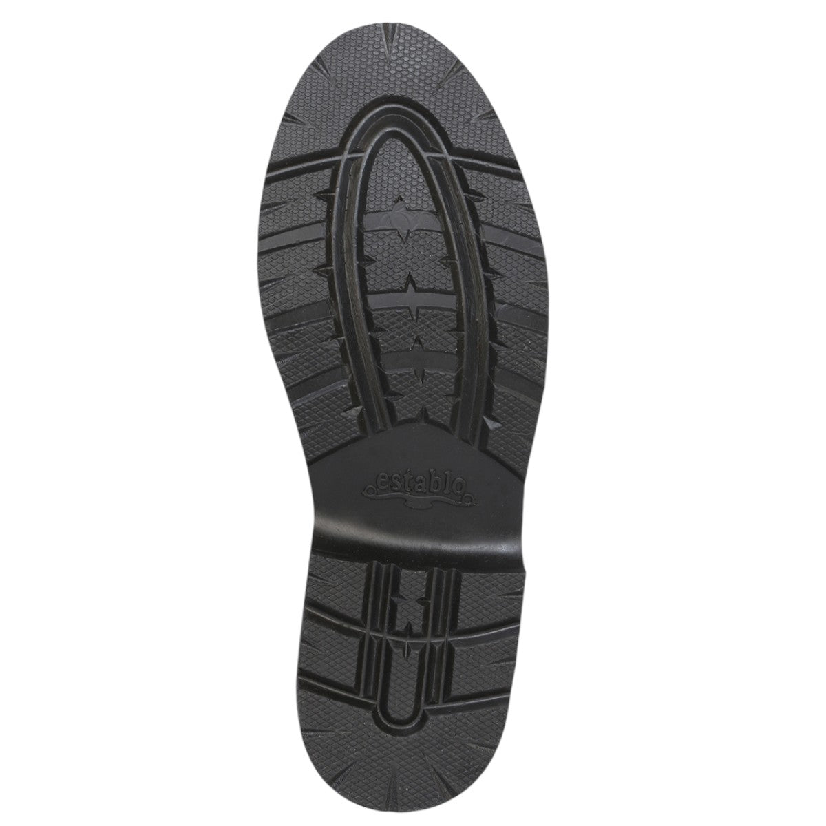 Zapatos de trabajo Establo de cuero genuino con puntera de mocasín y cordones - Punta suave