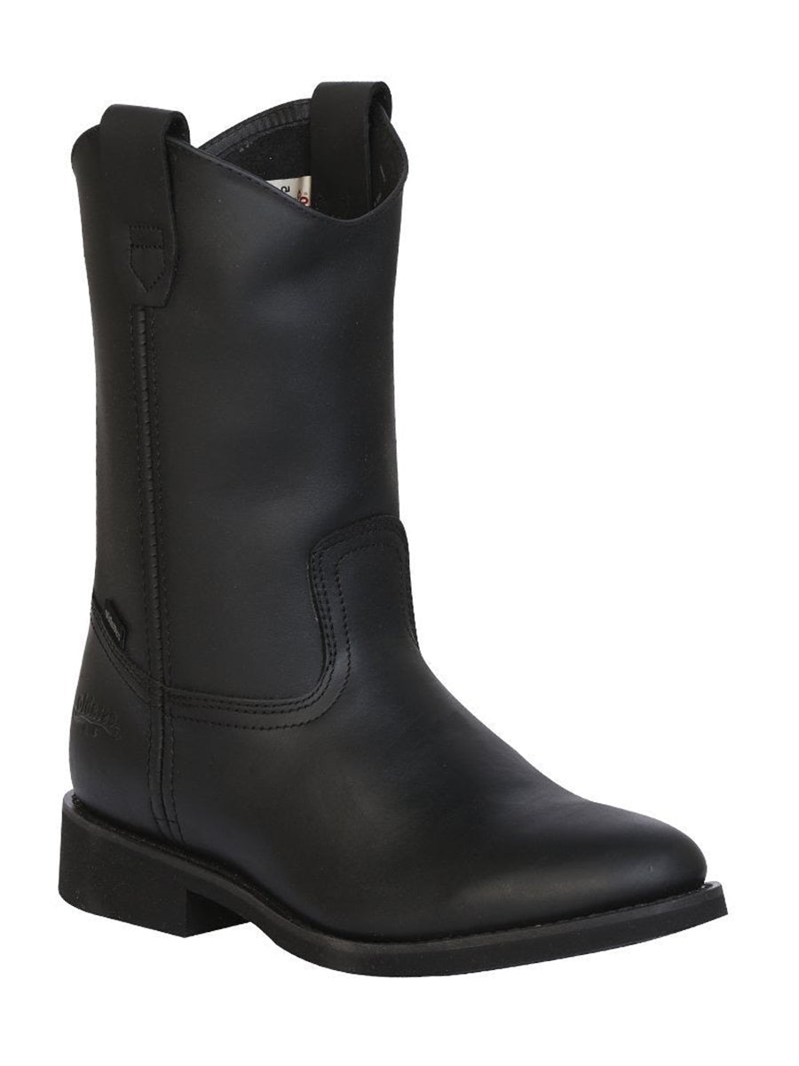 Establo Genuine Leather Pull-On Work Boots - Soft Toe