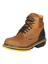 Establo Genuine Leather Track Sole Moc Toe Work Shoes - Soft Toe