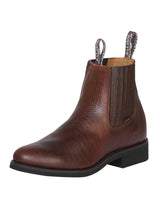 Establo Genuine Leather Ankle Work Boots - Soft Toe (Honey)