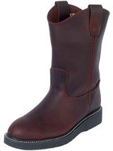 Establo Genuine Leather Mil Rayas Pull-On Work Boots - Soft Toe