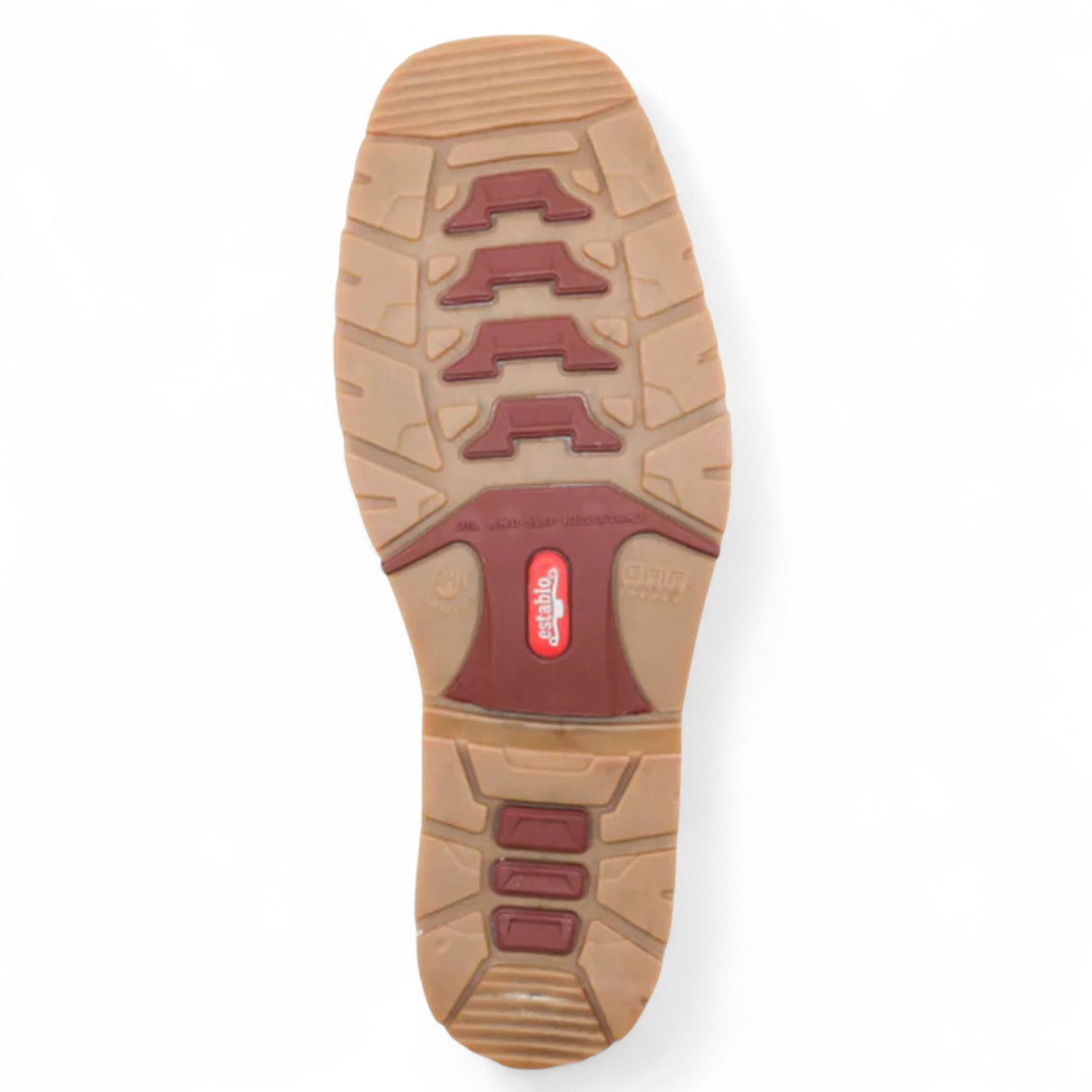 Botas de trabajo Establo de cuero genuino con puntera cuadrada y suela de doble densidad