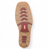 Botas de trabajo Establo de cuero genuino con puntera cuadrada y suela de doble densidad