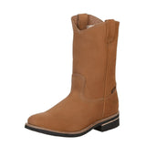 Establo Genuine Suede Leather Pull-On Work Boots - Soft Toe