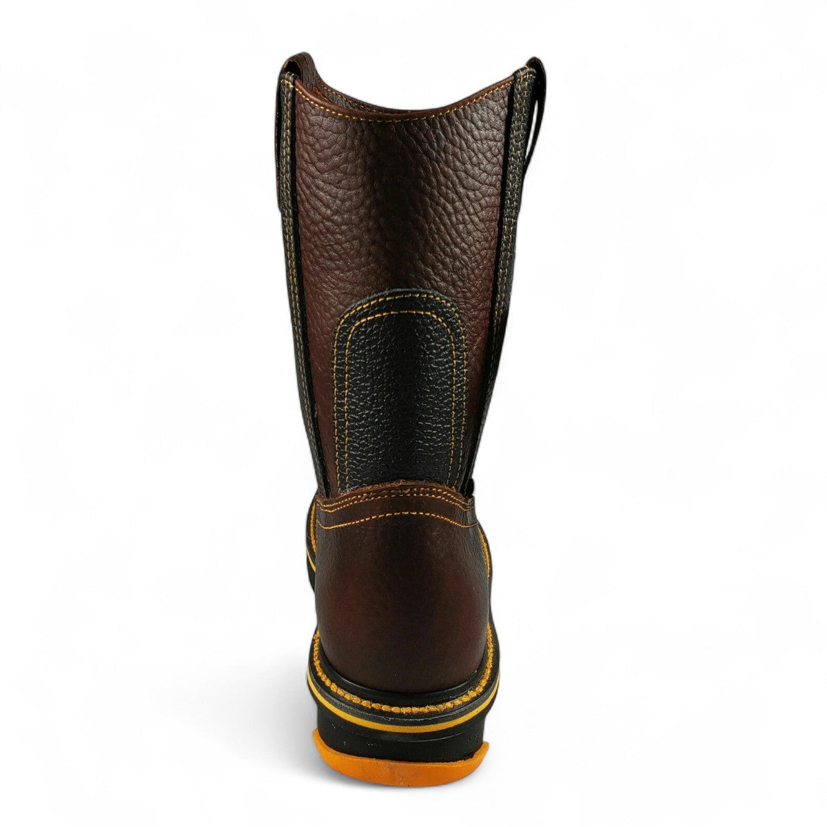 Botas de trabajo Establo de cuero genuino con suela de goma y puntera suave