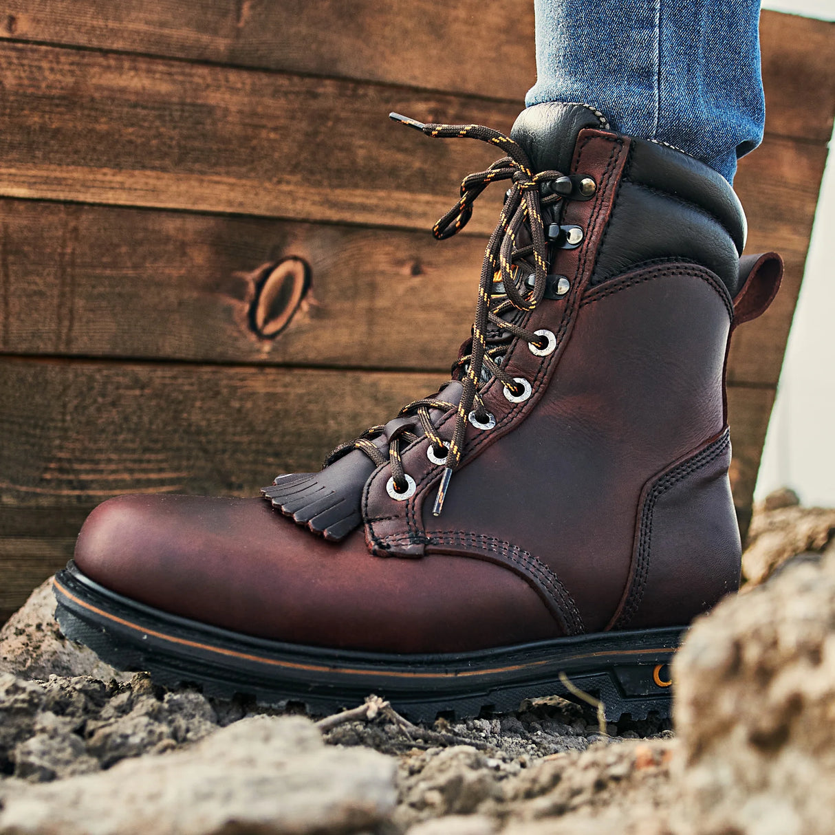 Cebu TK Lacer 8" Heavy Duty Work Boots - Steel Toe