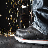 Bonanza Frontier Dual 6" Moc Toe Work Boots - Black