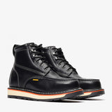 Bonanza Frontier Dual 6" Moc Toe Work Boots - Steel Toe - Black