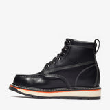Bonanza Frontier Dual 6" Moc Toe Work Boots - Black