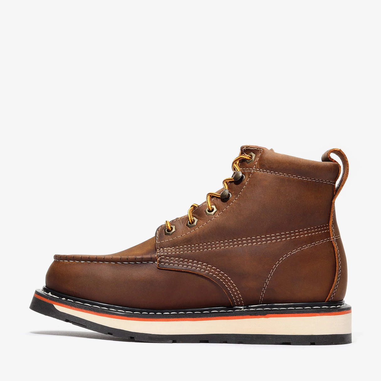 Bonanza Frontier Dual 6" Moc Toe Work Boots - Brown