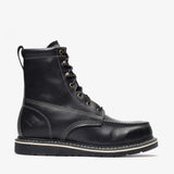 Bonanza 8-inch black moc toe work boots – rugged, reliable, and built for the toughest jobs