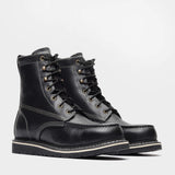 Bonanza 8-inch black moc toe work boots – rugged, reliable, and built for the toughest jobs