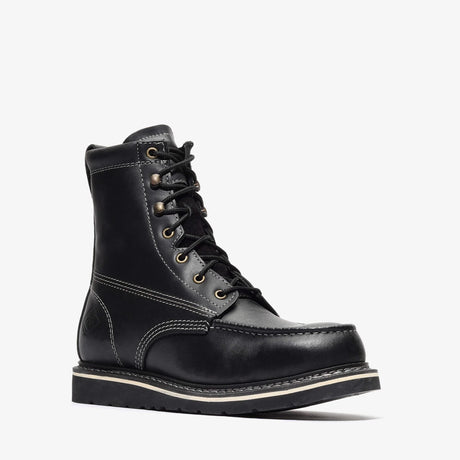 Bonanza 8-inch black moc toe work boots – rugged, reliable, and built for the toughest jobs