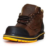 Establo Genuine Leather Track Sole Moc Toe Work Shoes - Soft Toe